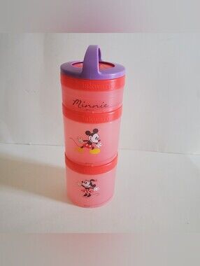 Whiskware Disney Stackable Snack Pack Containers Mickey Minnie Mouse BPA Free